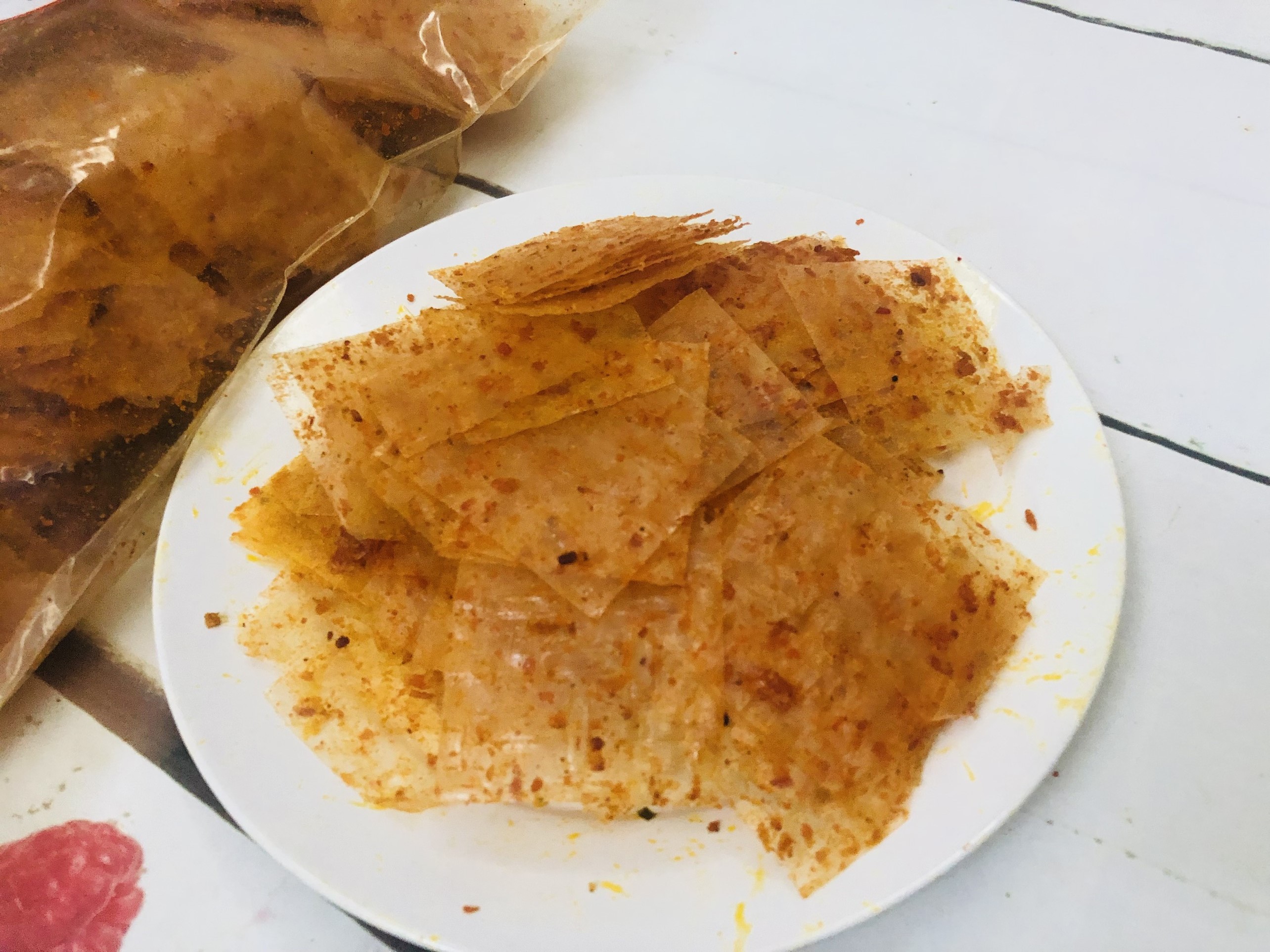 500g bánh tráng trộn sate bò miếng