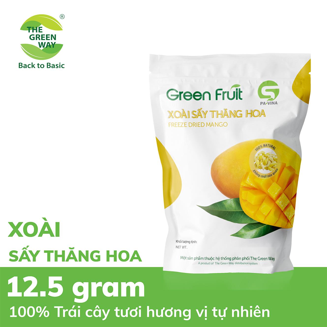 [HCM]GREEN FRUIT – XOÀI SẤY THĂNG HOA 12.5gr/túi