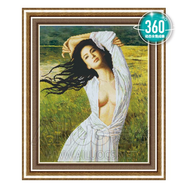 Tranh đính đá cô gái - nghệ thuật 71375 chưa đính