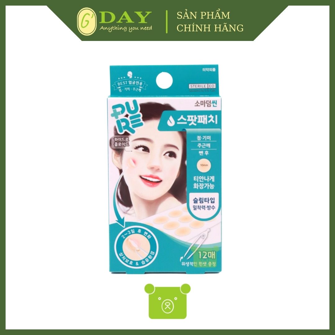 [CHÍNH HÃNG] Miếng Dán Mụn Somaderm 12 ( Hộp 12 Miếng)