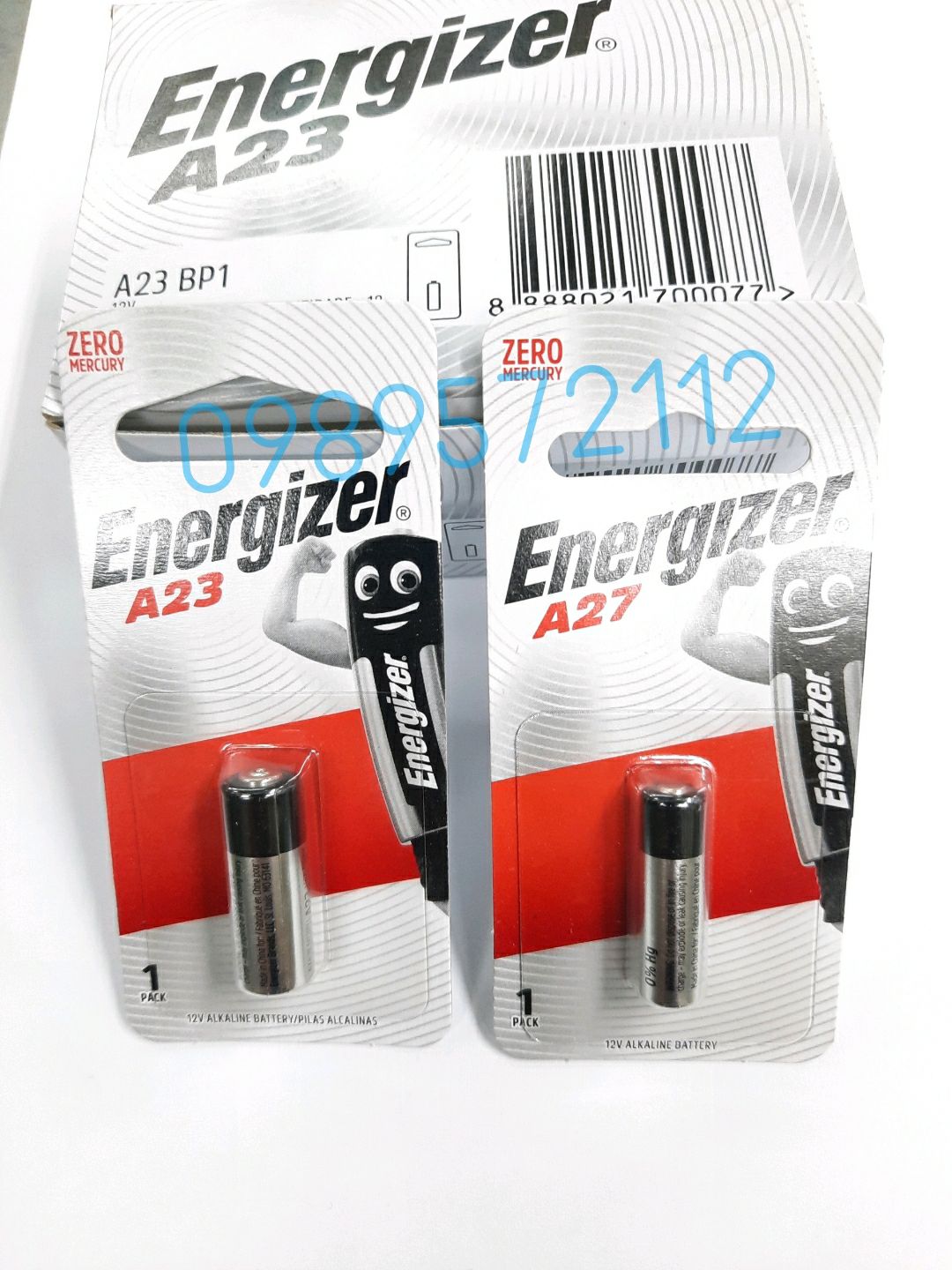 Pin điều khiển cửa cuốn 12V-A27,A23 energizer (hàng chính hãng)