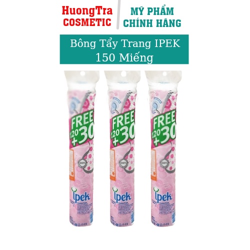 Bông tẩy trang ipek 150 miếng