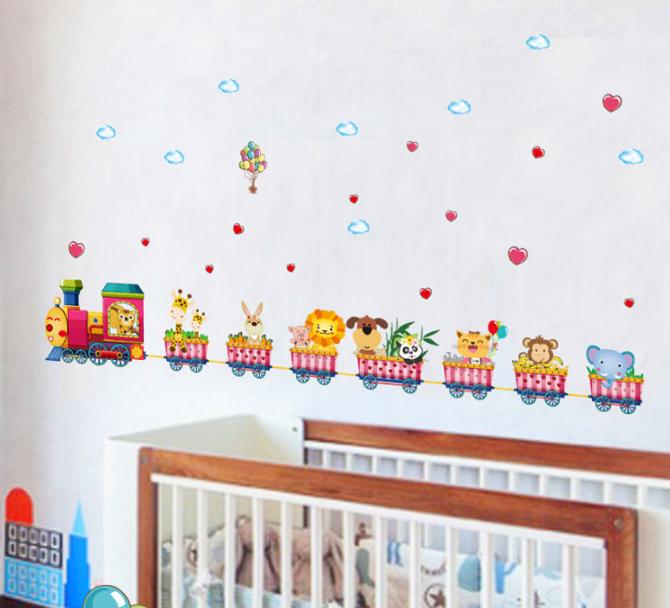 Decal trang trí Thú chơi Xe Lửa