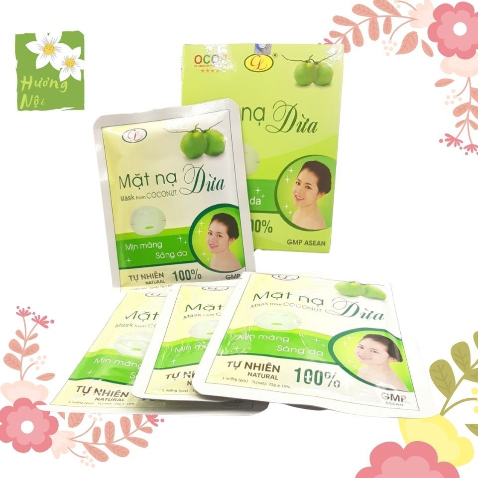[HCM]Mặt nạ dừa Cửu Long hộp 7 miếng