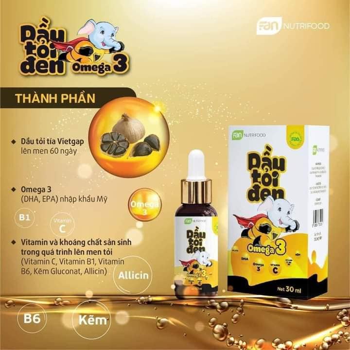 Dầu tỏi Đen Omega 3 Tăng Cường Đề Kháng