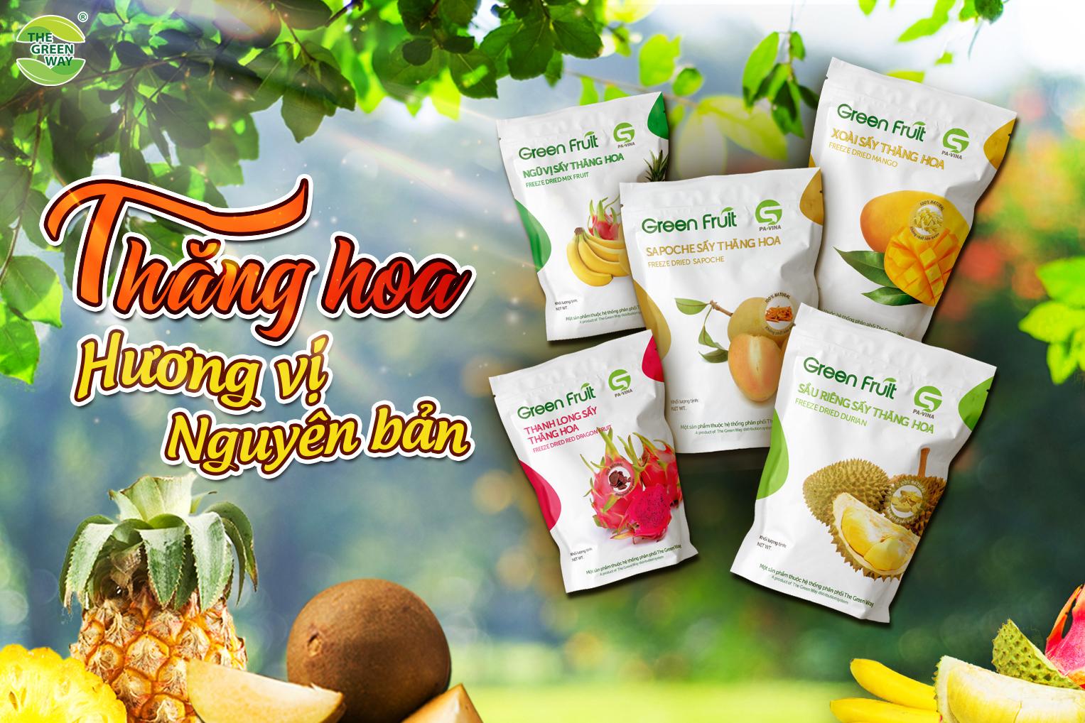 Trái cây sấy thăng hoa Green Fruit (Thanh Long Đỏ)