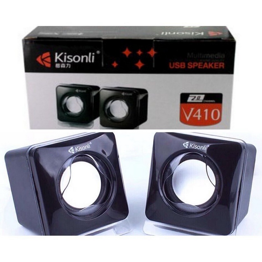 Loa vi tính 2.0 Kisonli V410 (Màu ngẫu nhiên)
