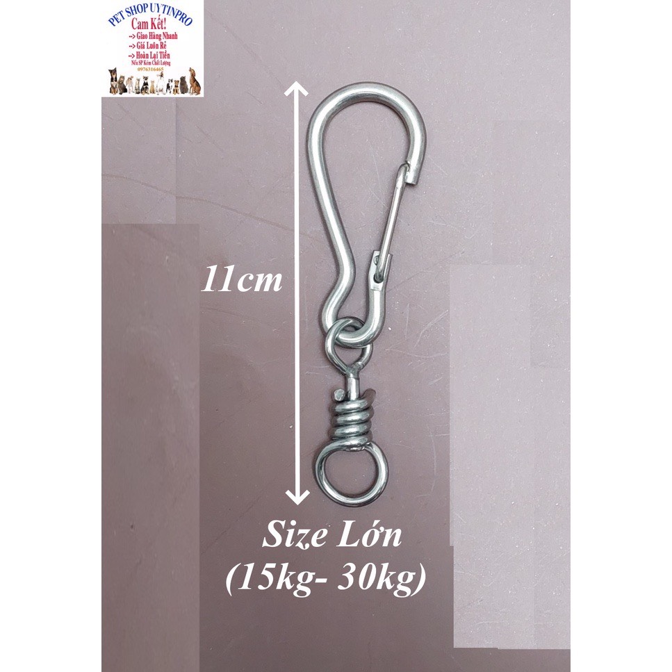 ( Móc Inox Zin 304 )- Móc Khoá Inox Đa Dụng Có Chốt Xoắn