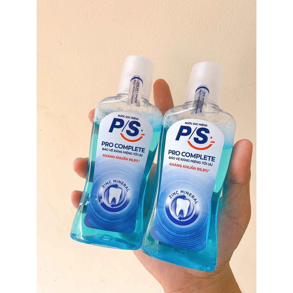 [2 CHAI] NƯỚC SÚC MIỆNG P/S KHÁNG 99,99% VI KHUẨN 130ML