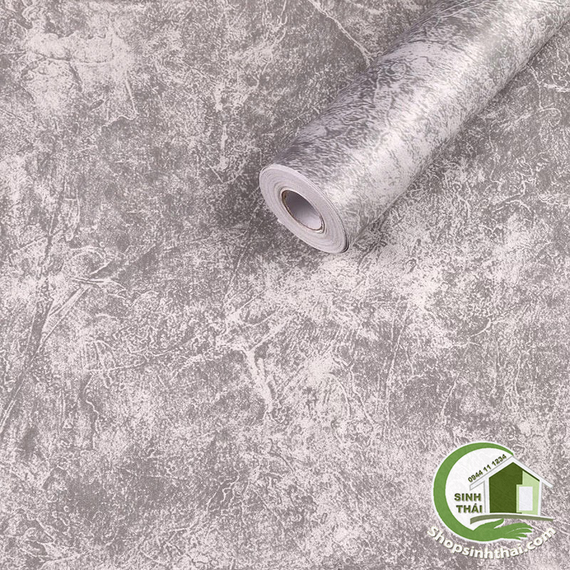 [HCM]Decal giấy dán tường giả xi măng bê tông màu xám khổ 45cm - Cuộn 10 mét