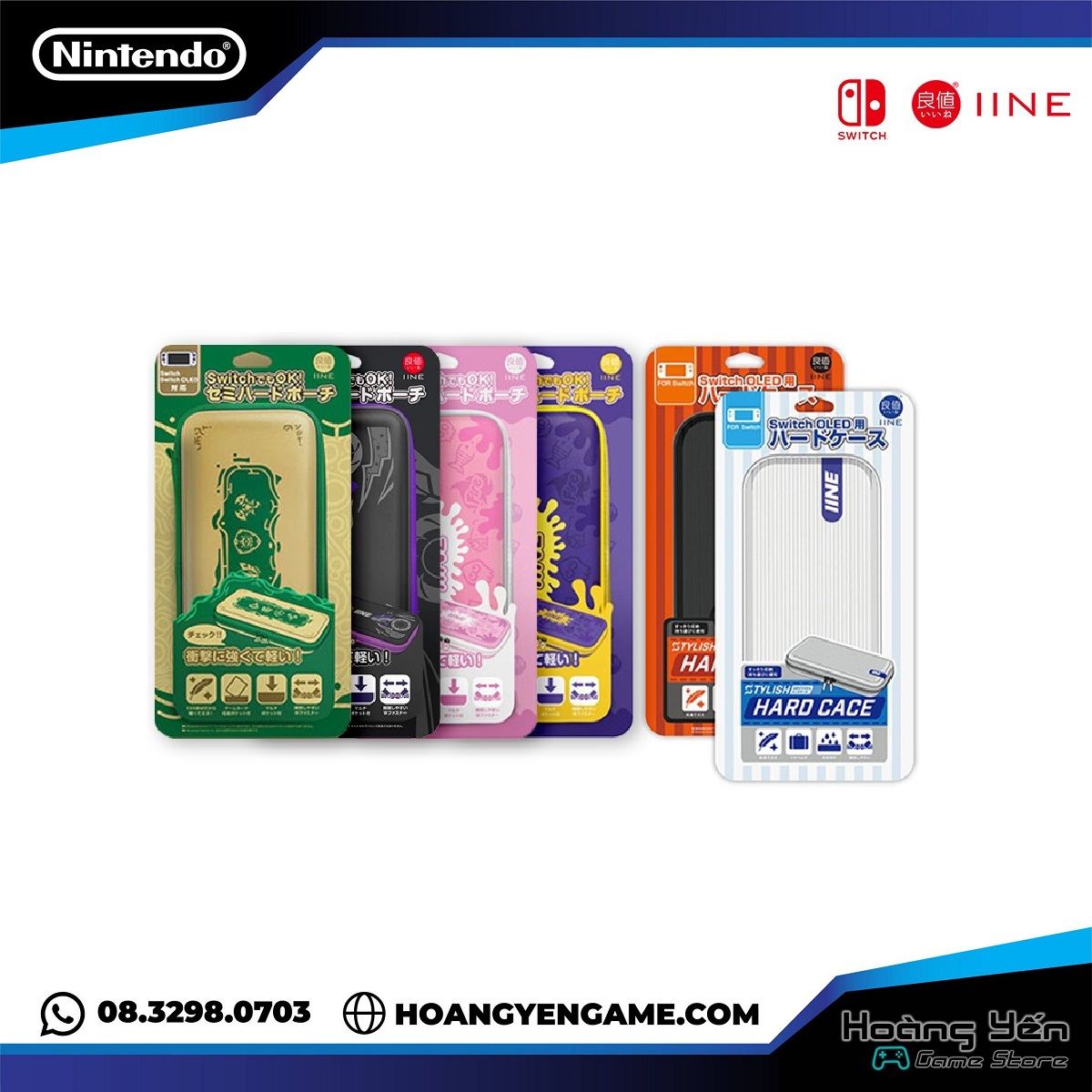 Túi đựng iine cho máy Nintendo Switch Oled và V2