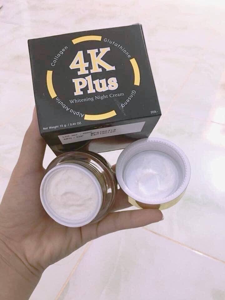 Kem Sâm 4K PLUS dưỡng ẫm trắng da ban đêm