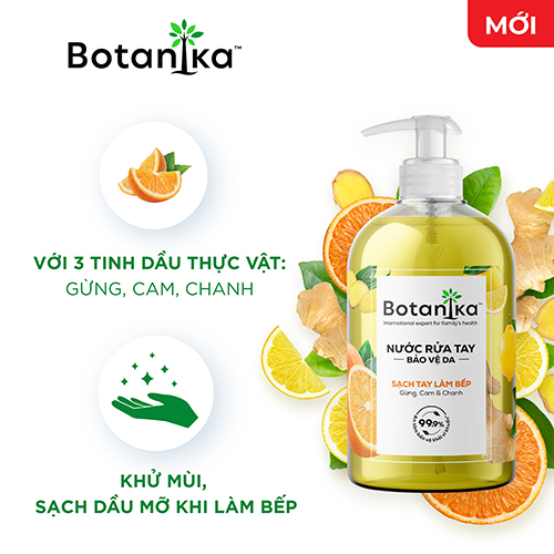 Nước rửa tay làm bếp Botanika 500ml