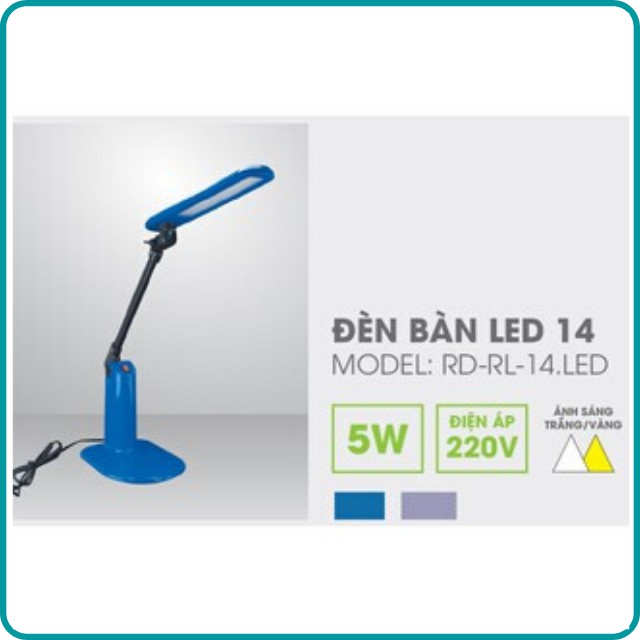 [BẢO VỆ THỊ LỰC] ĐÈN BÀN HỌC LED RẠNG ĐÔNG RD-RL-14