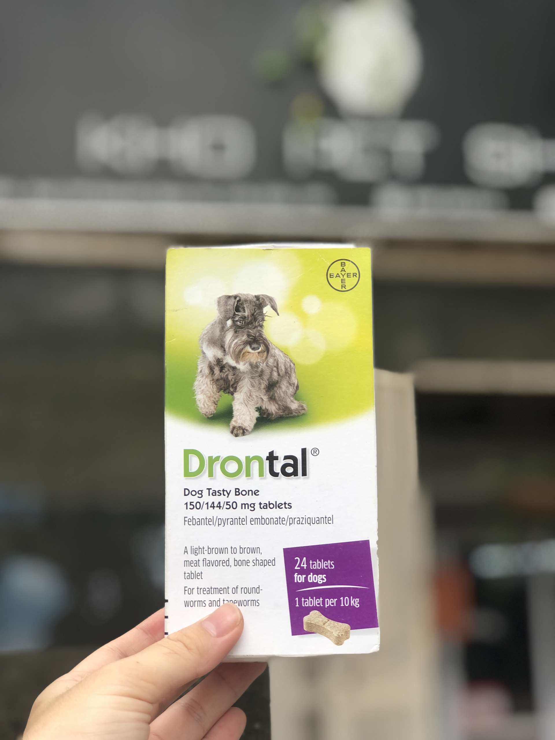 Viên tẩy giun cho chó BAYER Drontal Plus Flavour