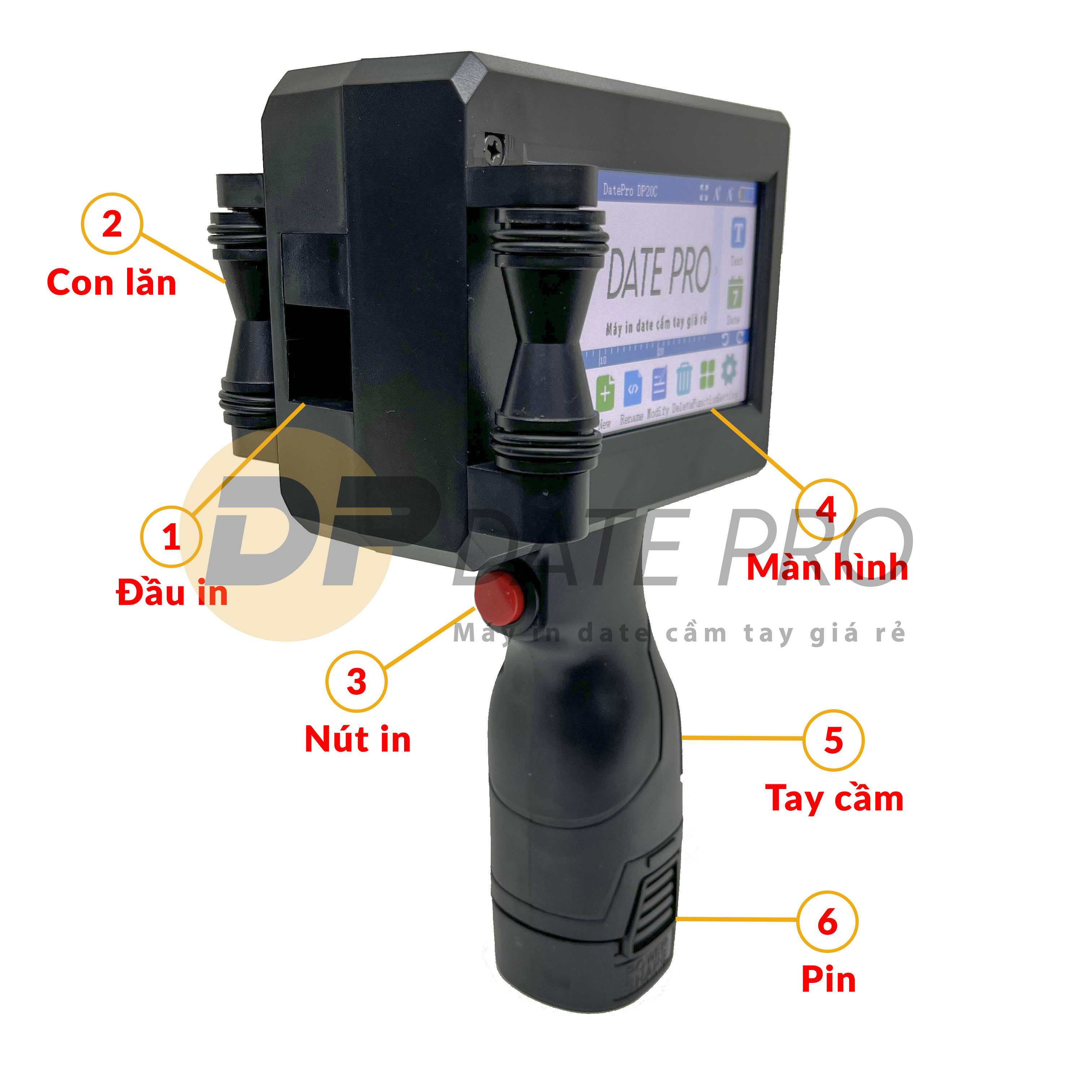[Freeship Max] Máy In Date Cầm Tay DP20C (chỉ mỗi máy)