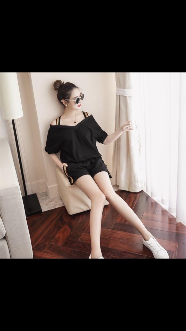 Sét bộ đùi coton 2 dây cổ v 40-52-qh