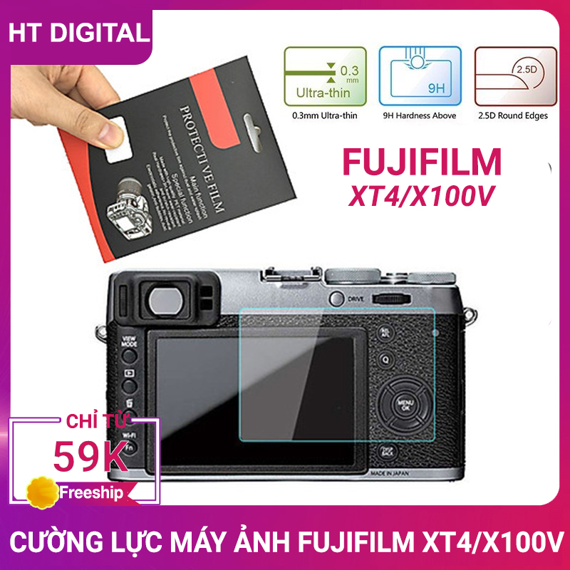Miếng dán màn hình cường lực máy ảnh Fujifilm XT4/X100V
