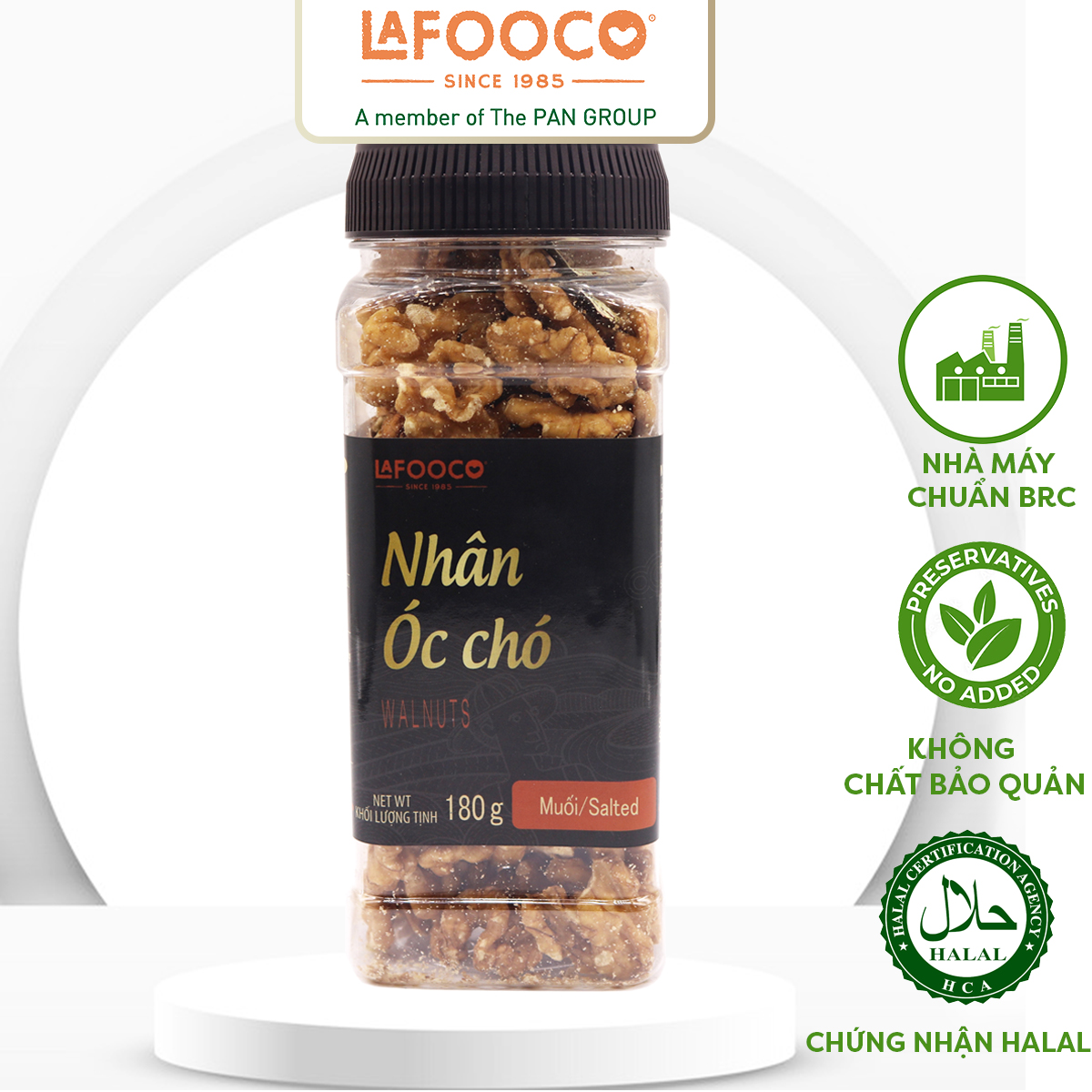 Nhân Óc Chó Mỹ Sấy Muối LAFOOCO 180g