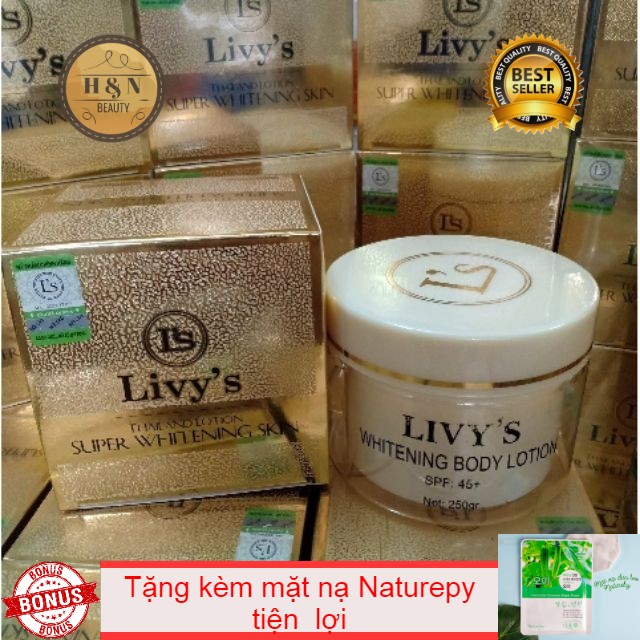 Kem dưỡng trắng da body Livy's