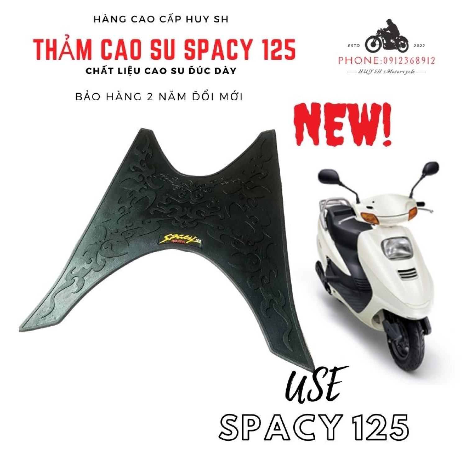 Thảm lót sàn chân spacy 125 cao su