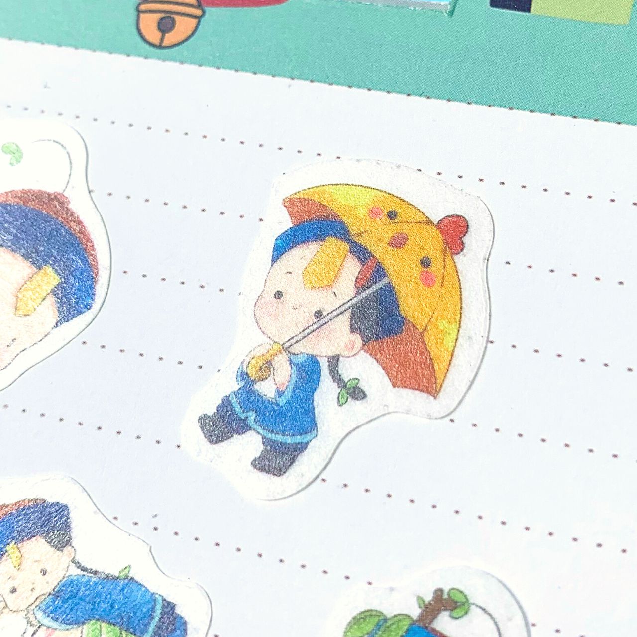 [HCM]Bộ 32 Sticker Hình Dán Mini Tiểu Cương Thi Nam