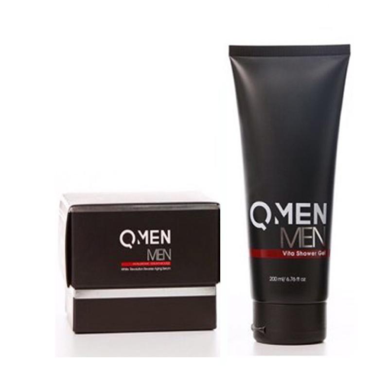 Bộ Đôi Siêu Trắng Vượt Trội QMEN Cho Nam Sữa Tắm Shower Gel+ Huyết Thanh Serum Mousse