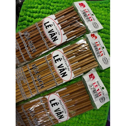 Combo 10 đôi Đũa Sạch Cao Cấp Lê Vân - Không sơn phủ hóa chất