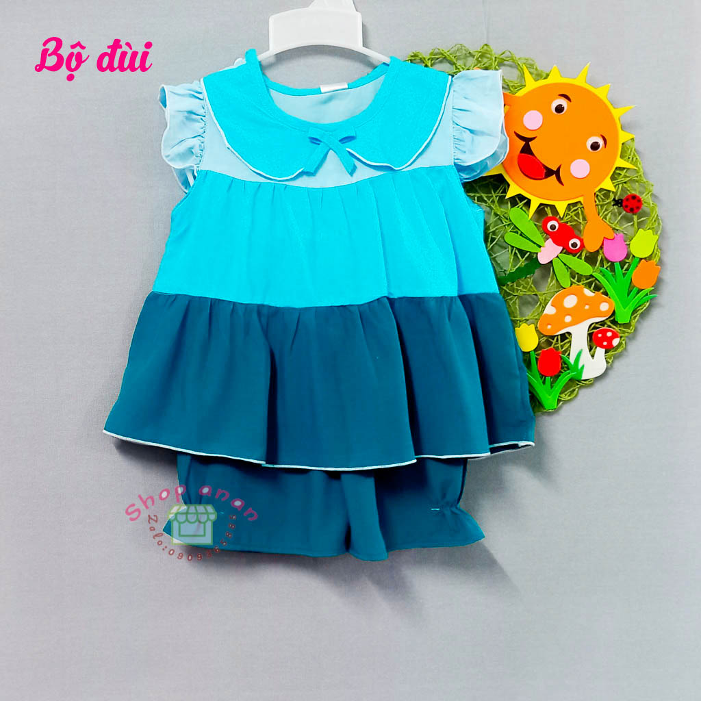 [34-38kg]Bộ tole lửng bé gái size L (34-38kg)
