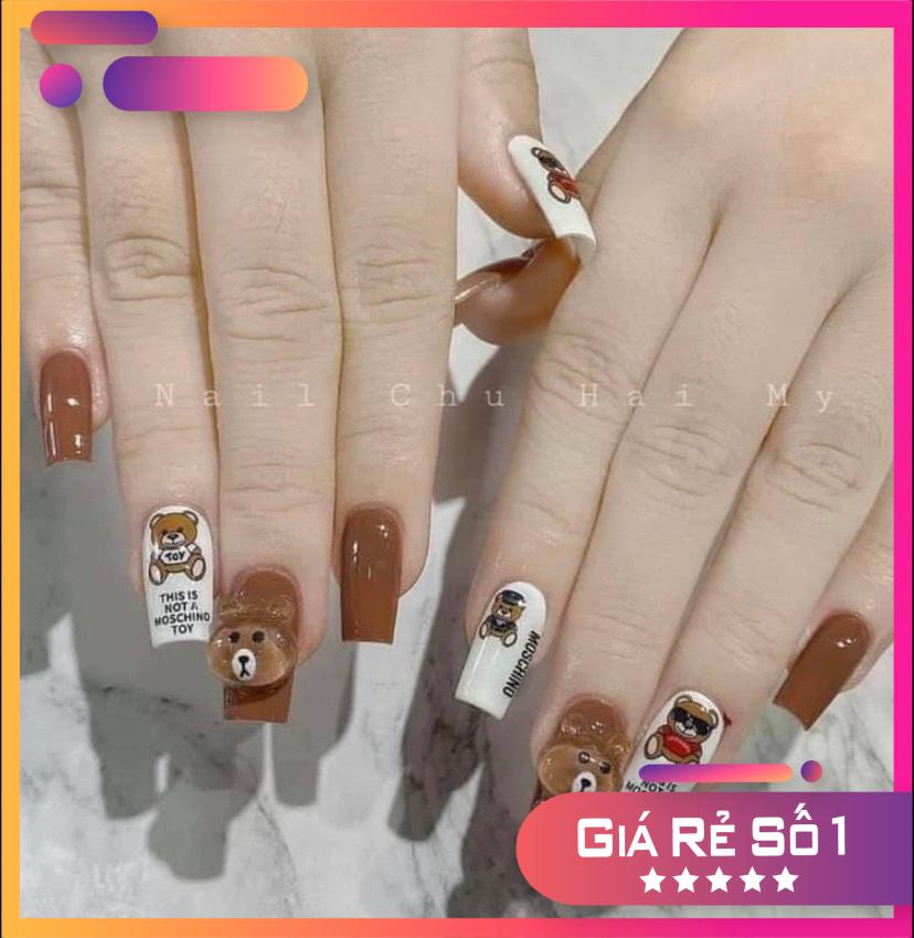 Móng up HSM vuông đục ,Hộp 500 móng - Nail 937