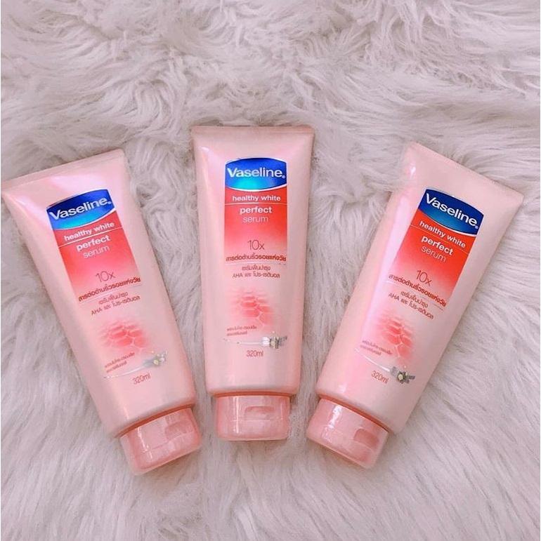 Sữa dưỡng thể trắng da Vaseline 10x Thái Lan 320ml tuýp to