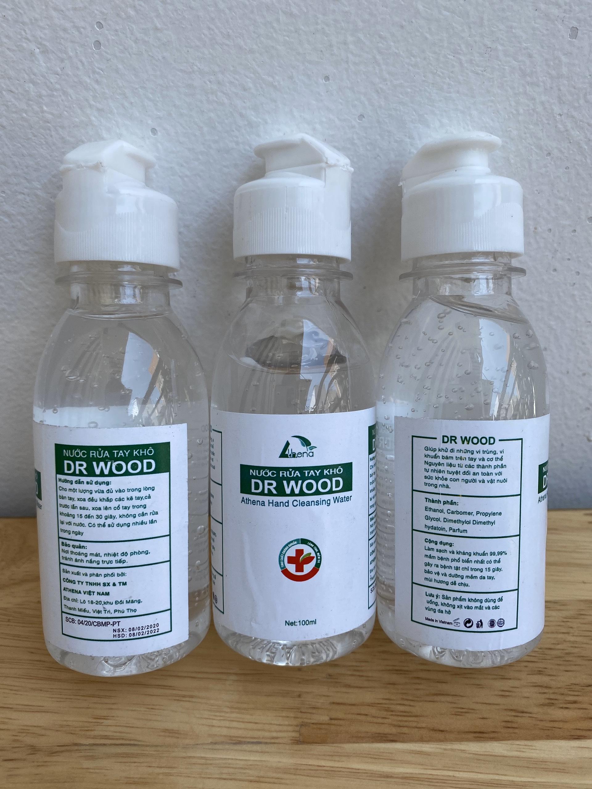 Nước Rửa Tay Khô Sát Khuẩn DR WOOD 100ml