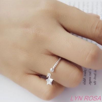 Nhẫn Bạc Nữ Ngôi Sao May Mắn NNU-8