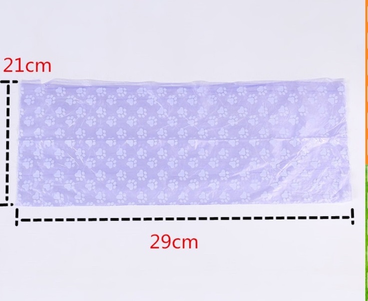 Túi nylon đựng phân chó mèo, bao đựng chất thải tự phân hủy (15 túi nilon/ cuộn)