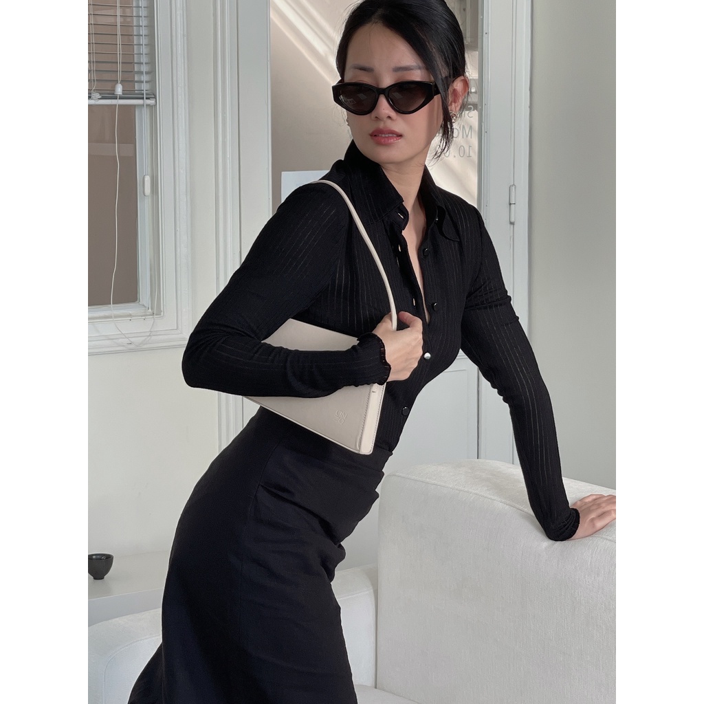 Áo Sơ Mi Len Mỏng Dài Tay Knitted Shirt By Ther Design