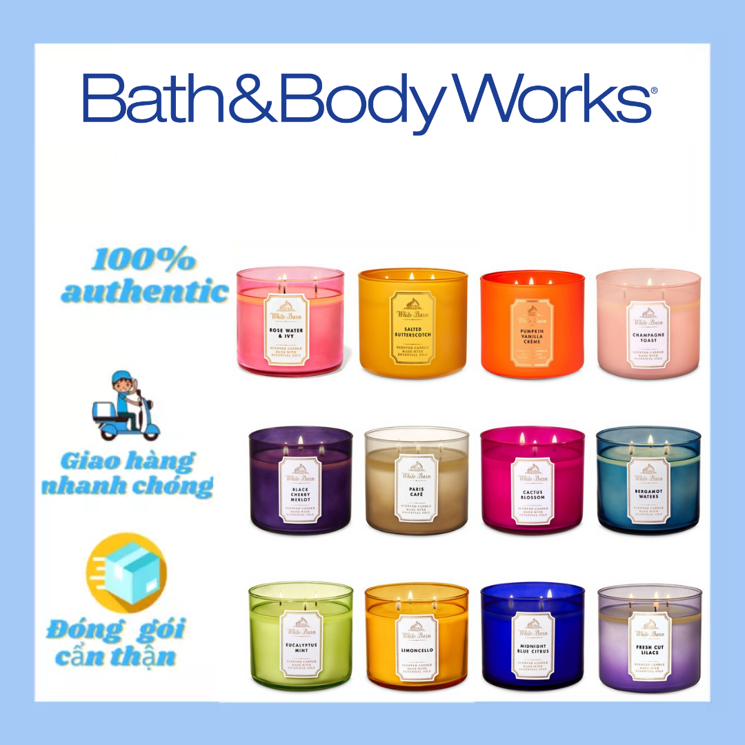 [HCM][Đủ Mùi] Nến Thơm 3 Bấc Bath And Body Works (411g)