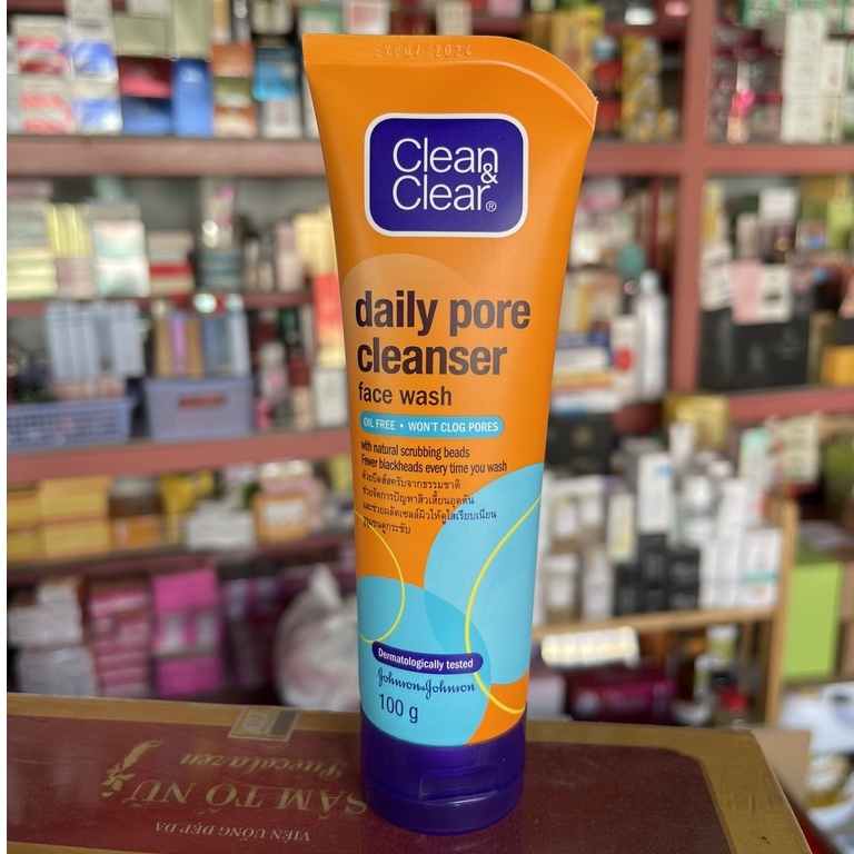 Srm clean clear deep sửa rửa mặt action daily pore cleanser 100ml / deep action