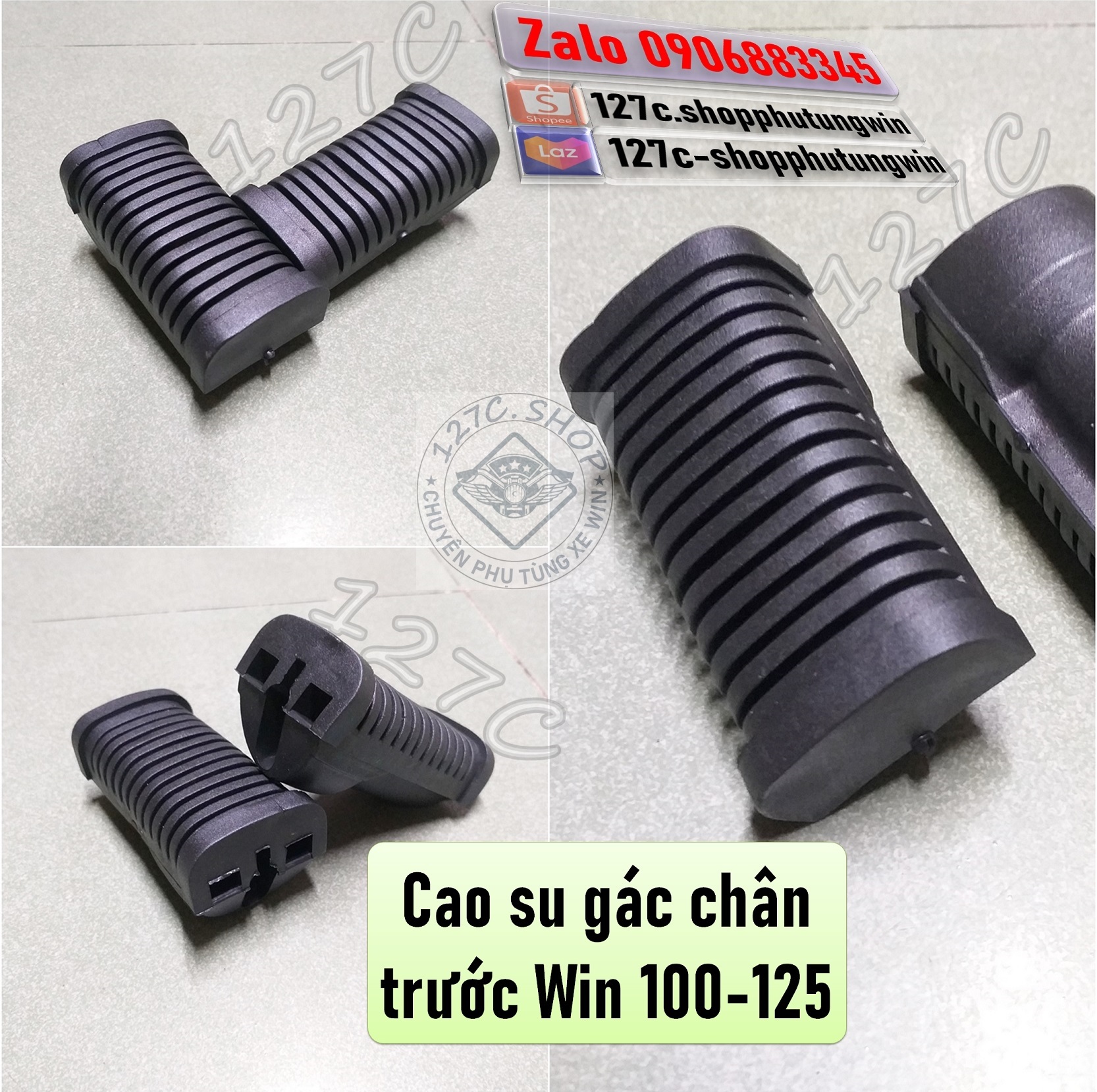 [HCM] Cặp cao su gác chân trước Win 100/ 125cc