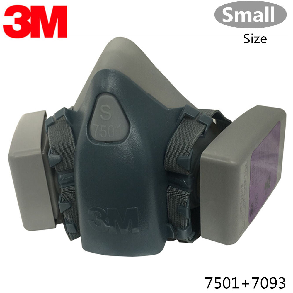3M 7501+7093CN Set P100 Silicone bán mặt nạ (Kích thước nhỏ)