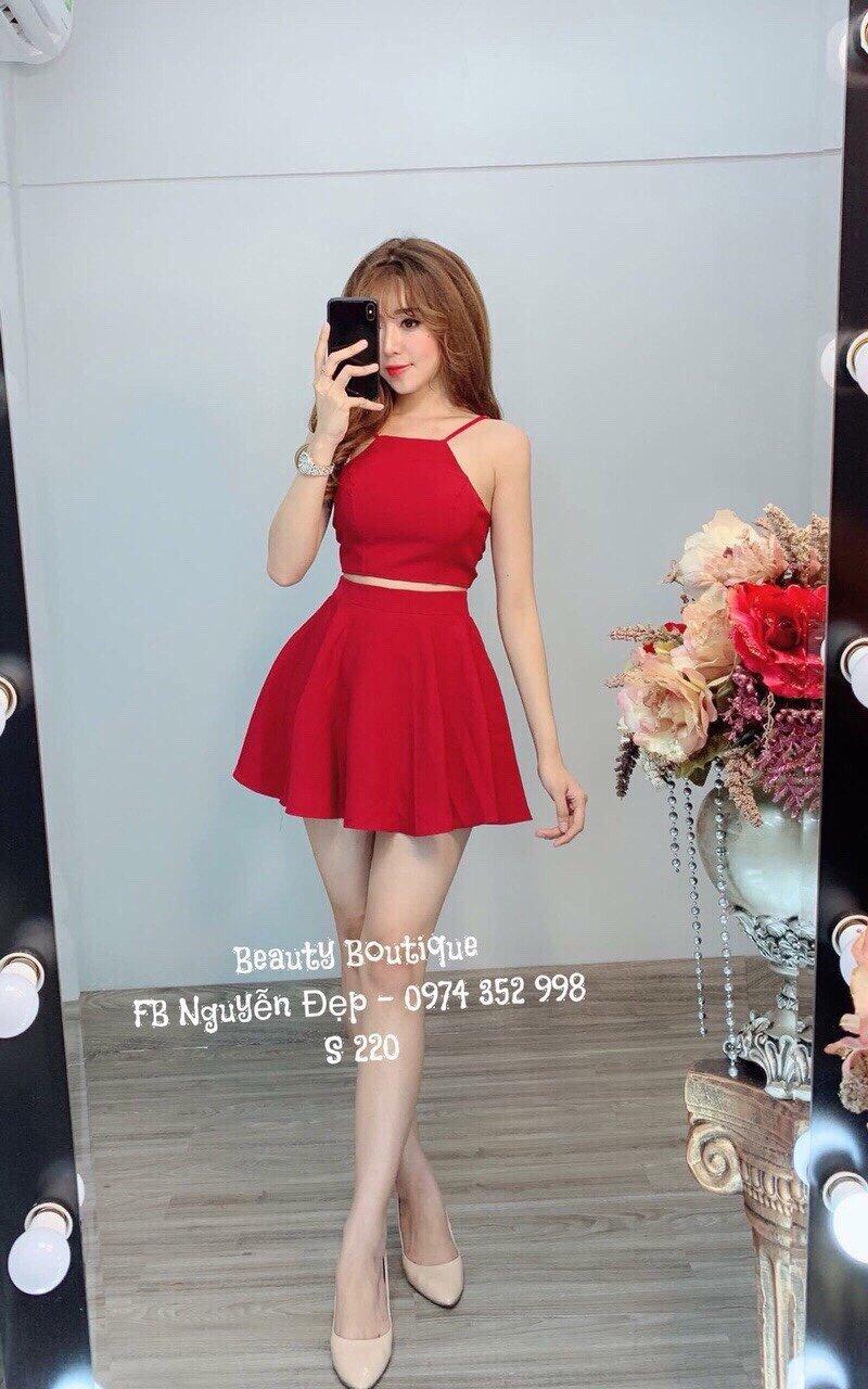 Đầm Nữ 2 Dây Kiểu Xòe Cực Xinh