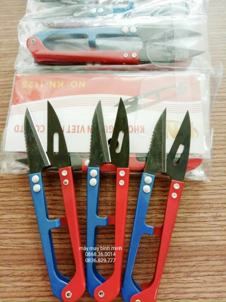 Kéo bấm răng cưa xanh đỏ yjl198