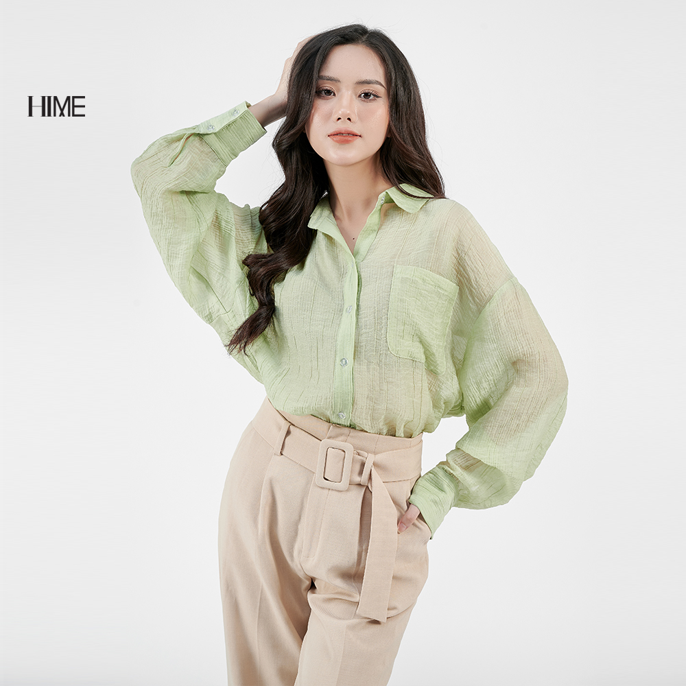 Áo sơ mi dáng rộng HIME H086