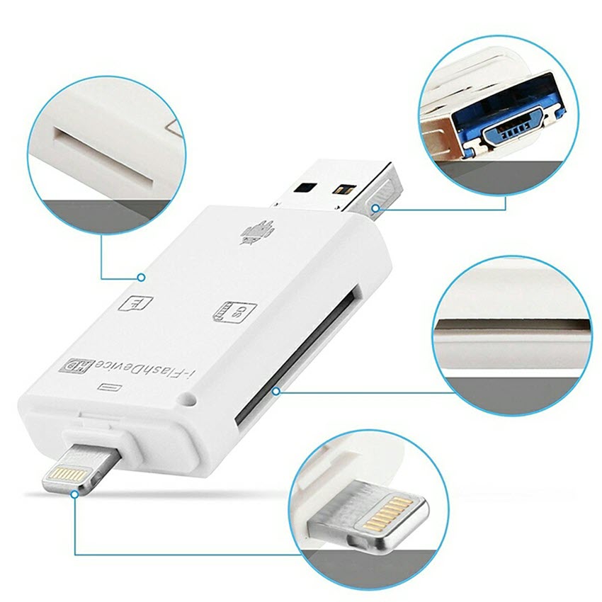 Đầu đọc thẻ nhớ MicroSD cho iPhone, iPad chất lượng cao