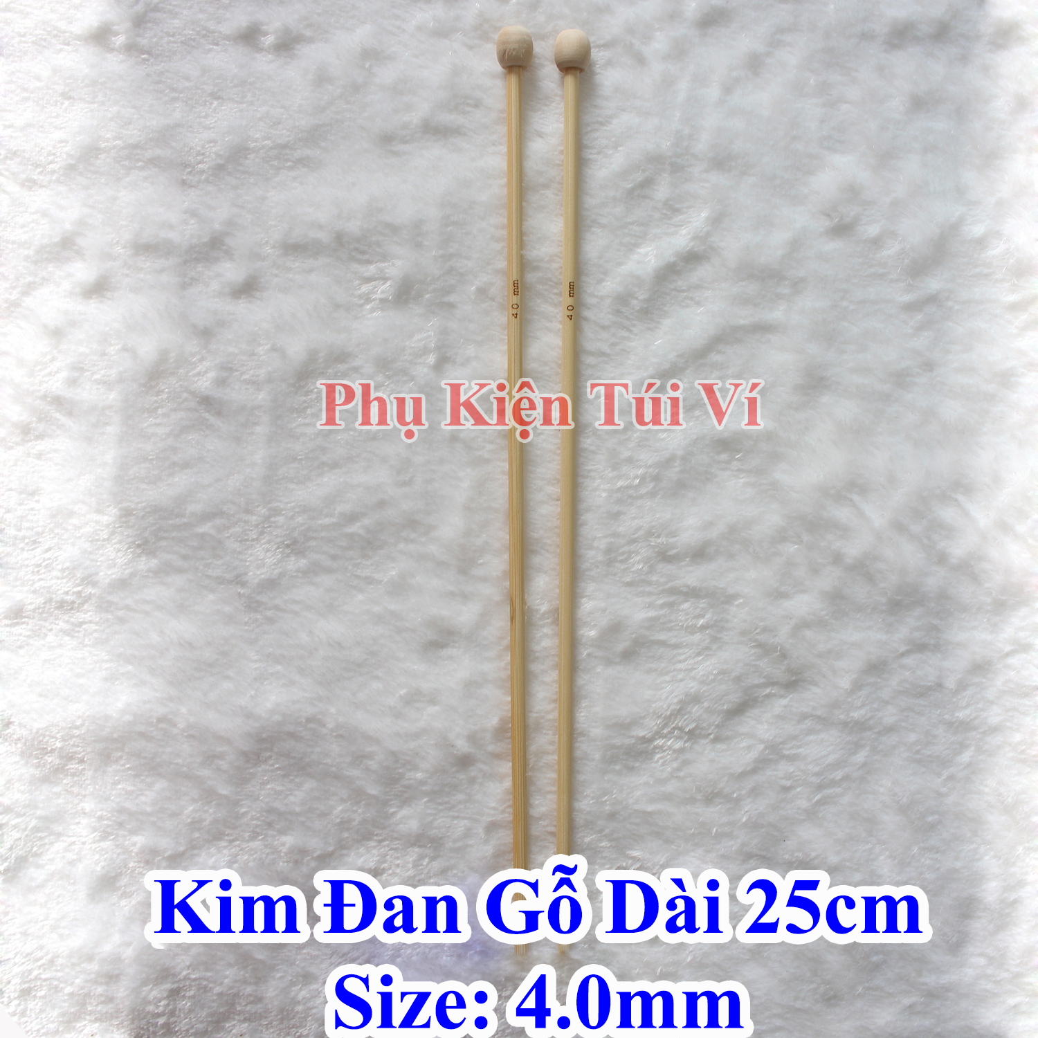 Kim đan len gỗ 25cm