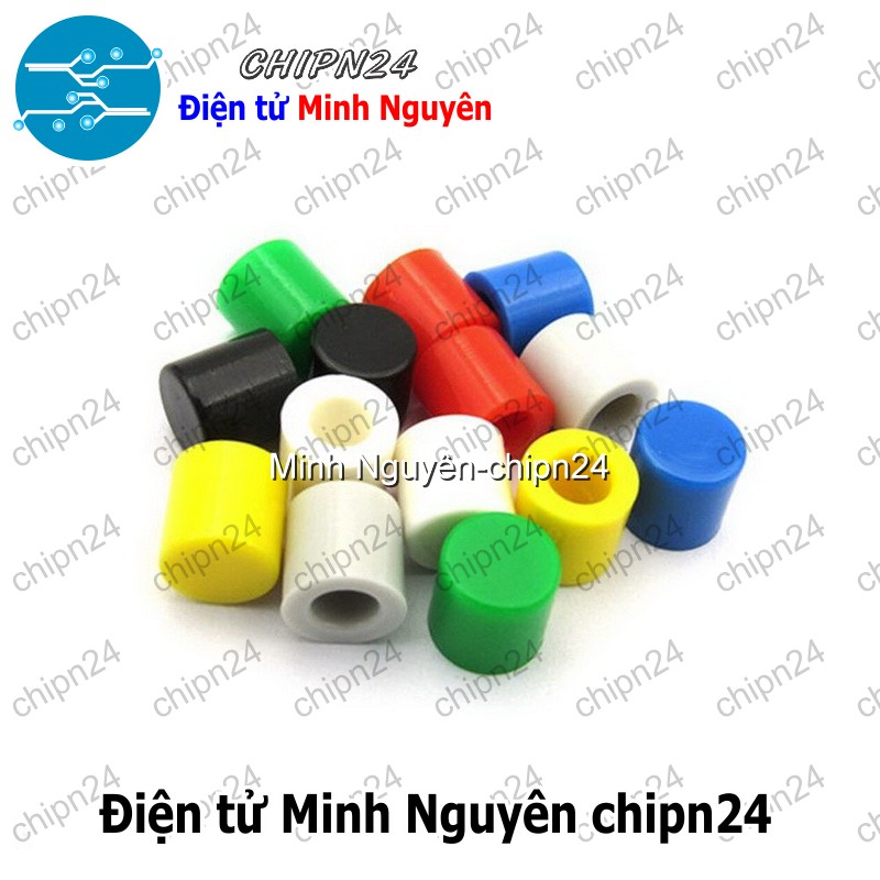 [10 cái] (H60) Nắp chụp nút nhấn vuông 6x6mm (Đỏ/Vàng/Xanh Lá/ Xanh Dương/Trắng/Đen/Xám) - [Chọn Màu] - HHH.00037