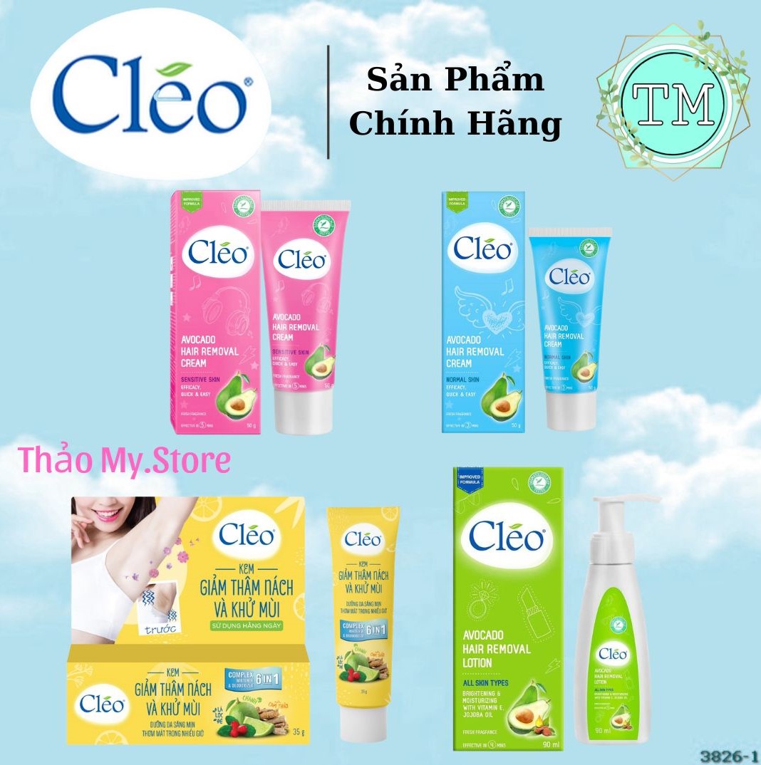 Kem Tẩy Lông Cleo 50g - 90g - Gel Làm Dịu Da