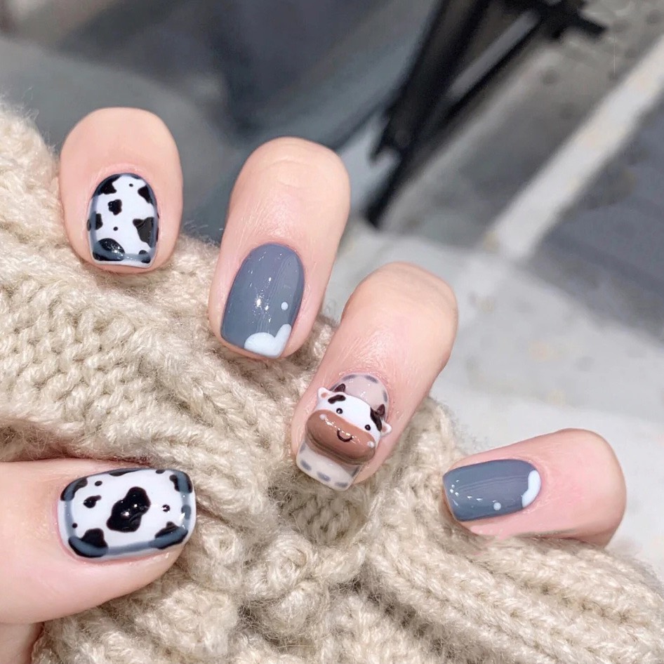 Nail bò sữa, nail xinh, nail dễ thương | Nails, Engagement rings, Engagement