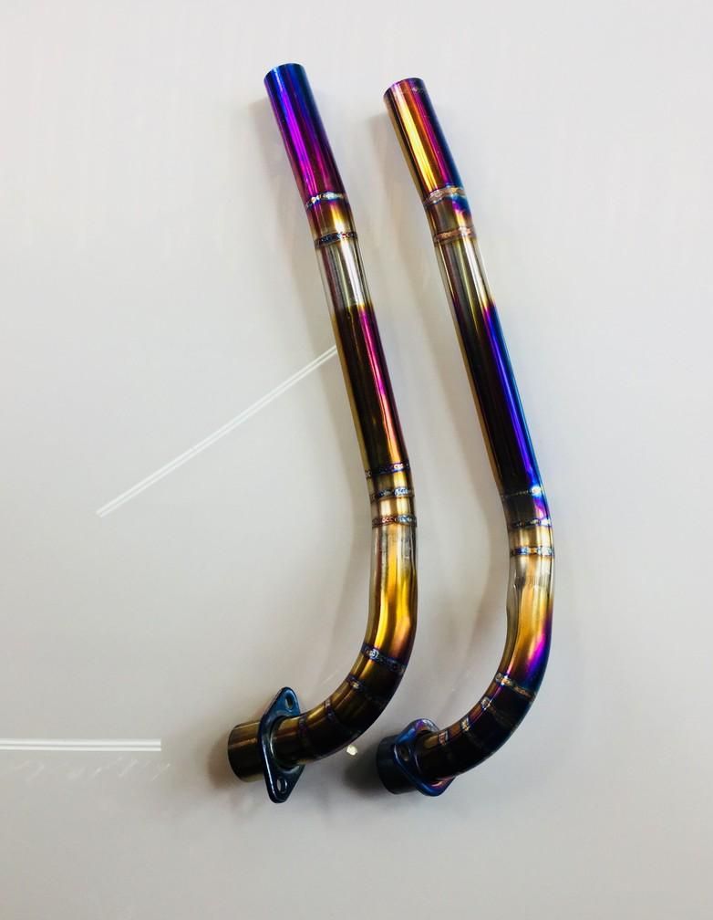 Cổ pô xe wave sirius xanh titan
