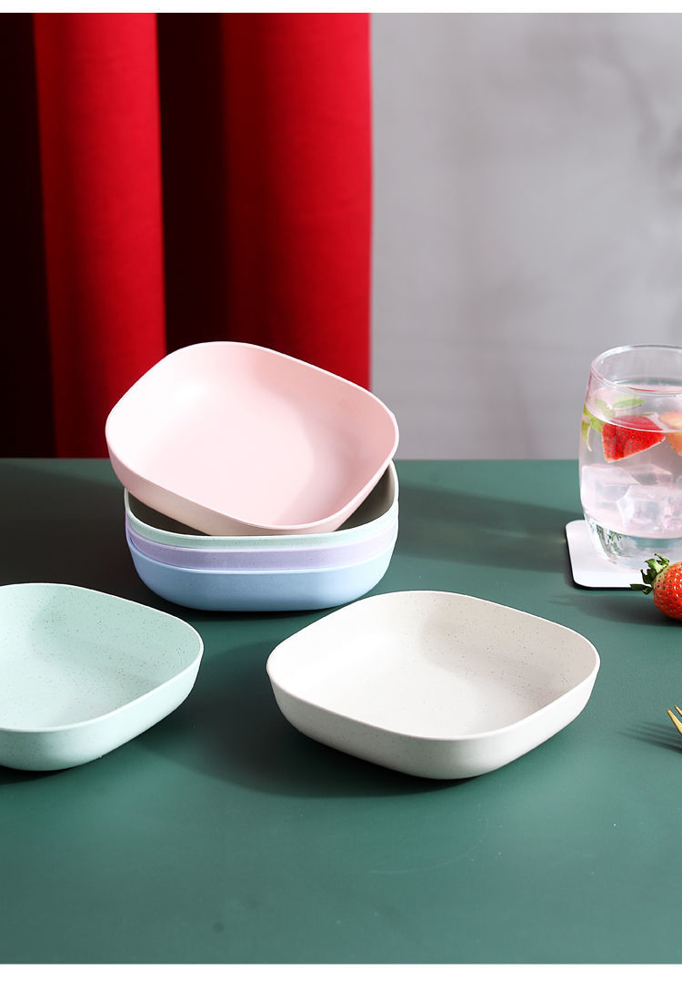 SET 8 DĨA NHỰA LÚA MẠCH