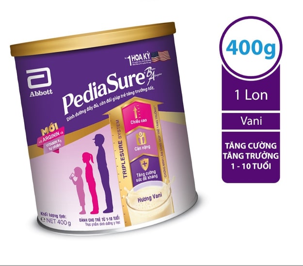 SỮA BỘT PEDIASURE 400G HƯƠNG VANI